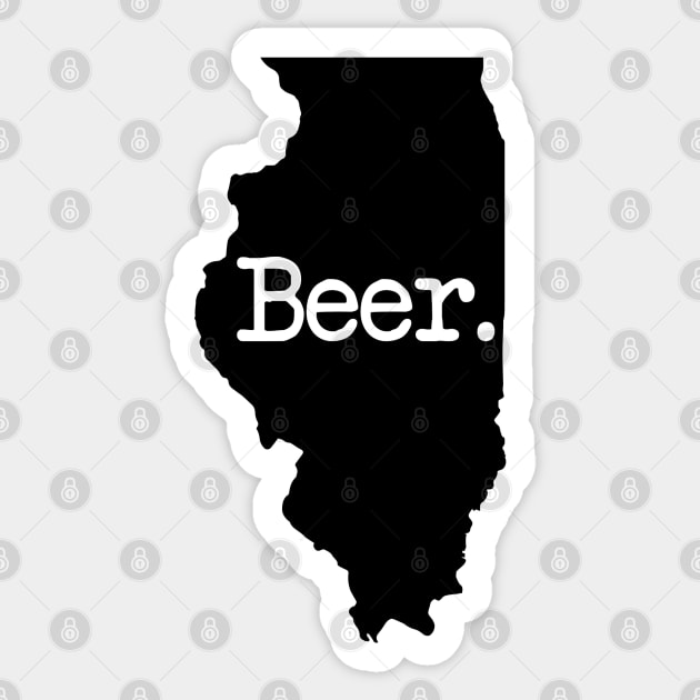 Illinois Beer IL Sticker by mindofstate